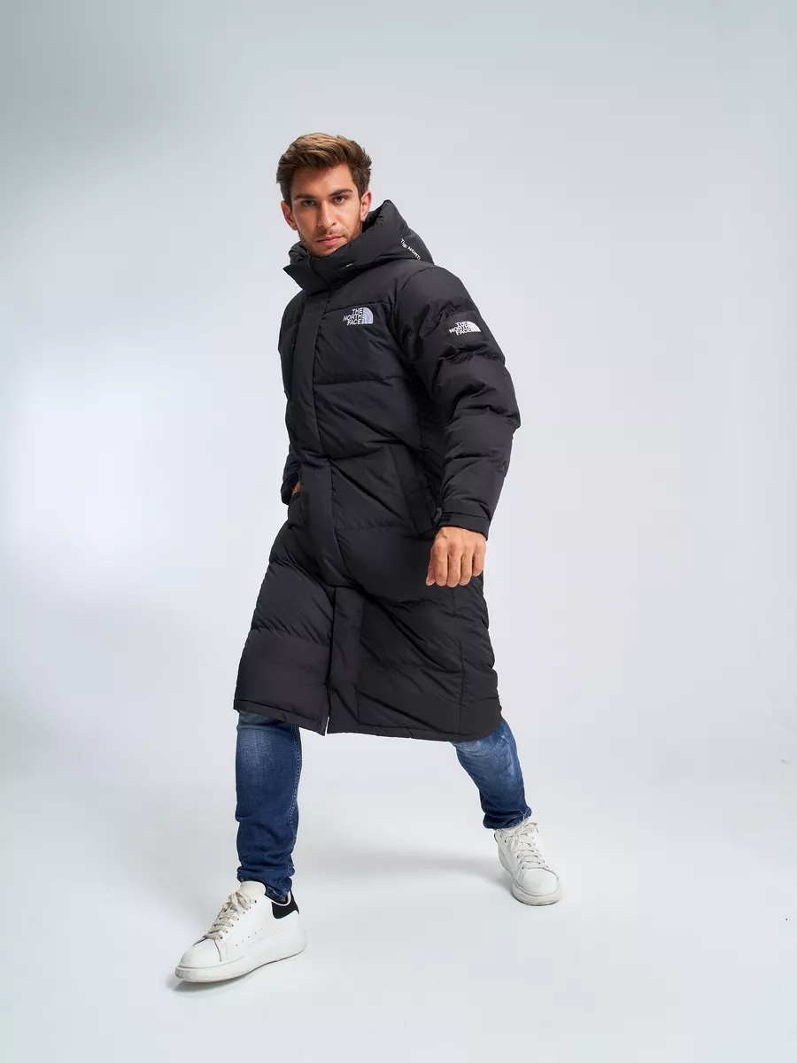 The north face online long padded coat