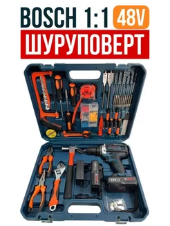 Шуруповерт аккумуляторный 48в Bosch 178032654 купить за 3 968 ₽ в интернет-магазине Wildberries