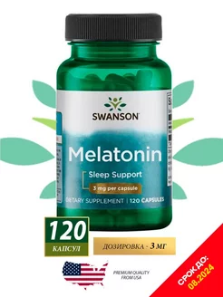Мелатонин 3 мг витамины для сна Swanson 178033691 купить за 310 ₽ в интернет-магазине Wildberries