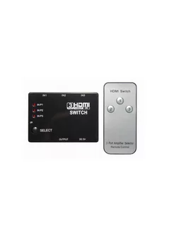 Адаптер HDMI Switcher+Remote 3x1 port (с пультом) HomeMarket24/7 178037016 купить за 409 ₽ в интернет-магазине Wildberries