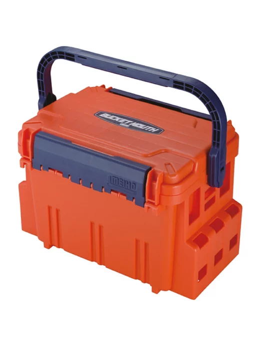 Meiho Ящик рыболовный BUCKET MOUTH BM-5000 Orange, оранжевый, фото 2