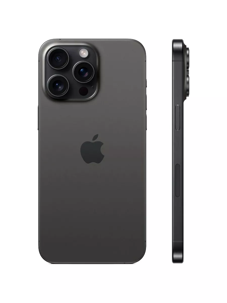 Смартфон iPhone 15 Pro Max 256ГБ Black Titanium SIM+eSIM Apple 178088491  купить за 129 924 ₽ в интернет-магазине Wildberries