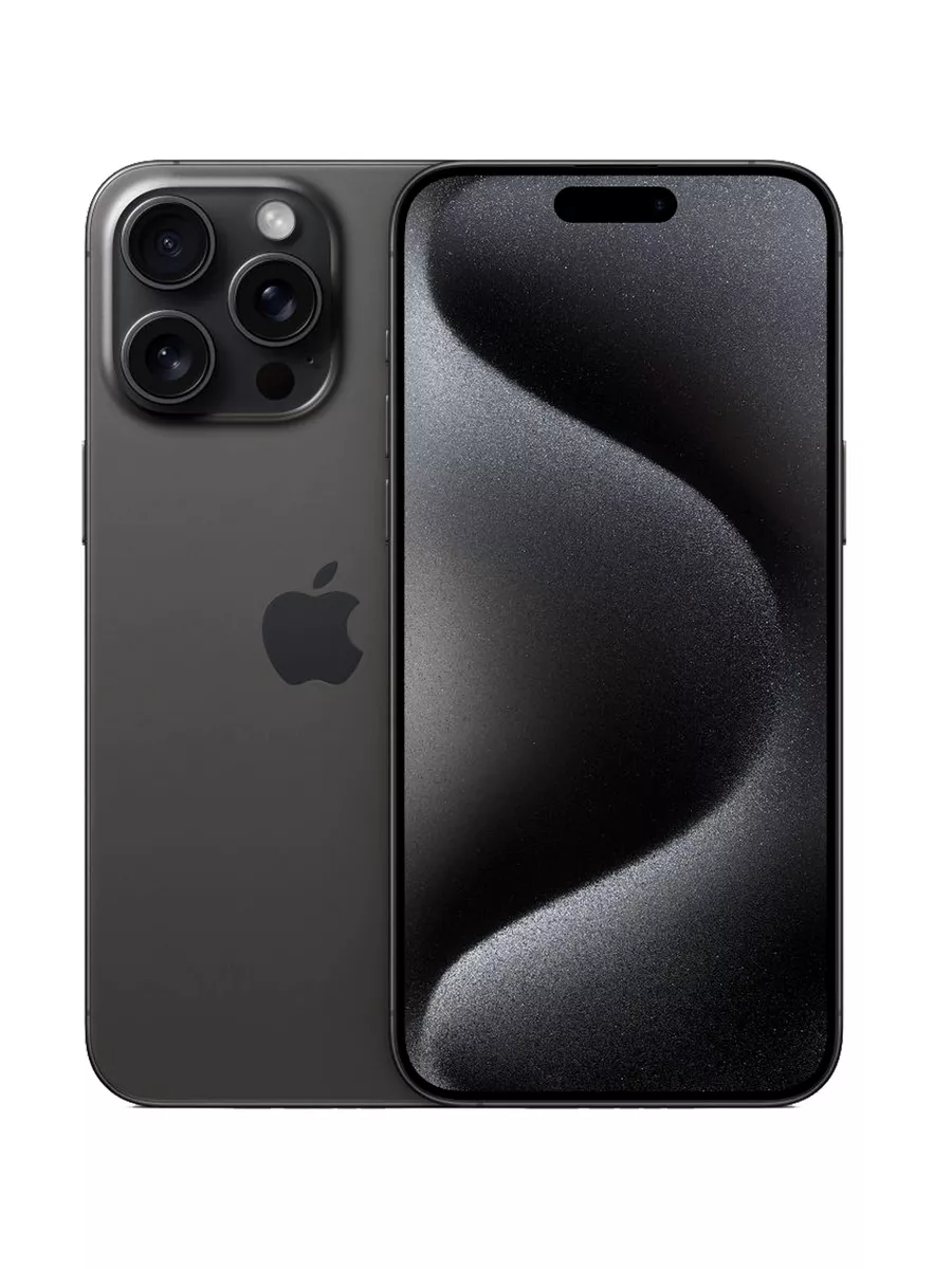 Смартфон iPhone 15 Pro Max 256ГБ Black Titanium SIM+eSIM Apple 178088491  купить за 129 924 ₽ в интернет-магазине Wildberries