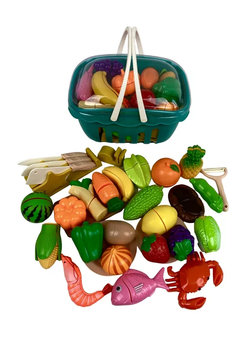 77Toys Развивающие овощи и фрукты на липучках, 2 шт, фото 2