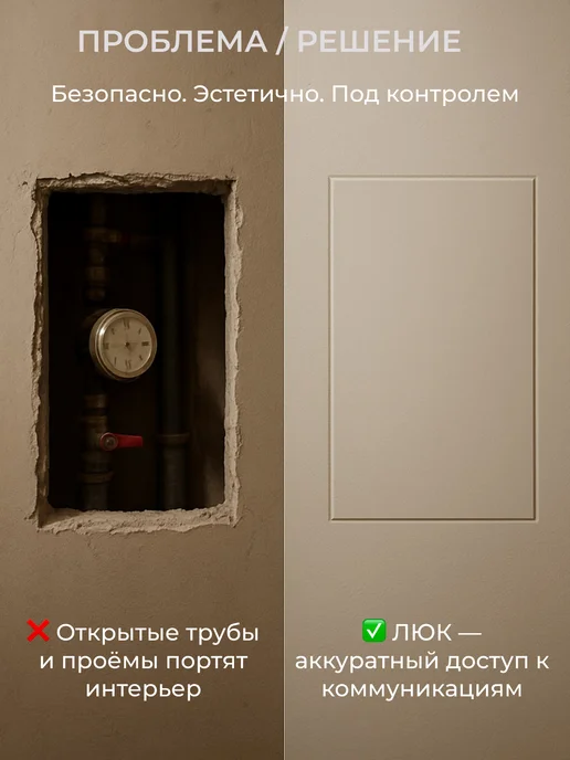 EVECS Люк ревизионный ЛТМЗп фланец 200х300 замок 260х360, 200x200, фото 2