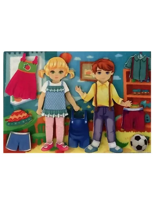 liplip Игровой набор Одень девочку и мальчика, 41 дет. LIP1160, вариант, фото 2