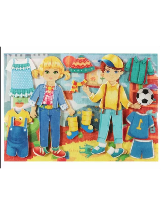 liplip Игровой набор Одень девочку и мальчика, 41 дет. LIP1160, вариант, фото 3