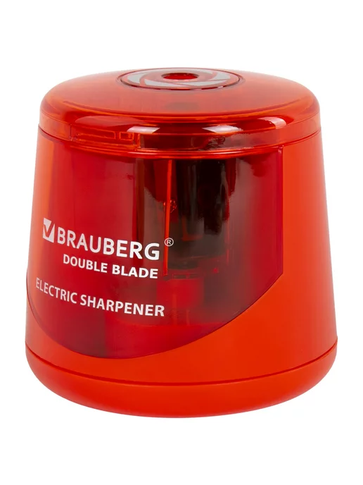 Brauberg Точилка электрическая двойное лезвие 2 шт, 2 шт, фото 3