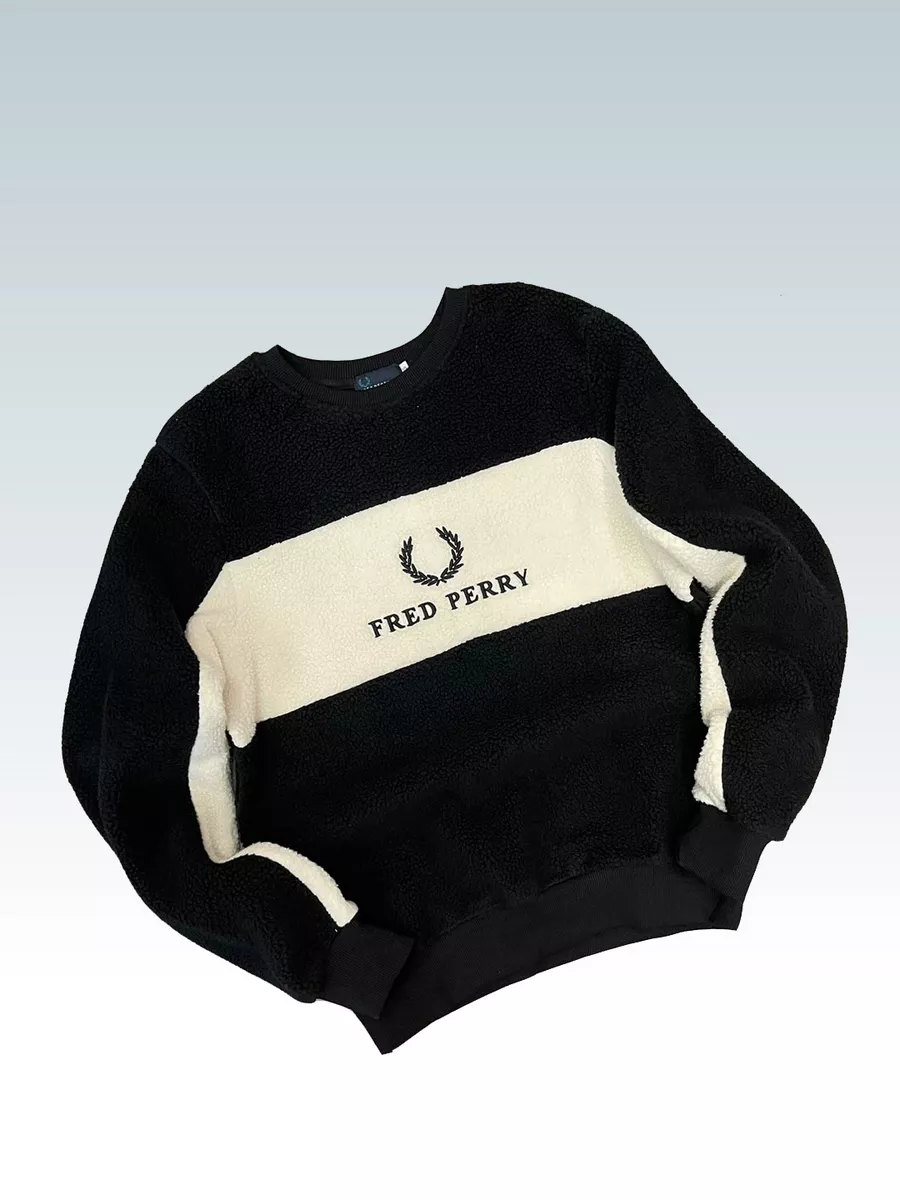 Fred perry piped sweatshirt best sale