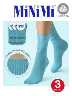 Носки теплые высокие из шерсти набор 3 пары Minimi 178150961 купить за 419 ₽ в интернет-магазине Wildberries