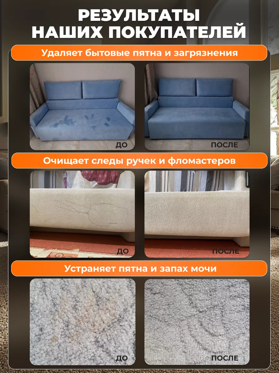 чистящее средство для мебели, ковров и ткани CleanFit 178159720 купить за  452 ₽ в интернет-магазине Wildberries