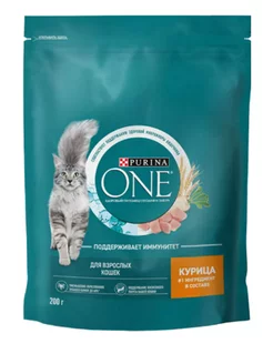 Сухой корм для кошек с курицей и цельным злаками 200 г PURINA ONE 178186062 купить за 310 ₽ в интернет-магазине Wildberries