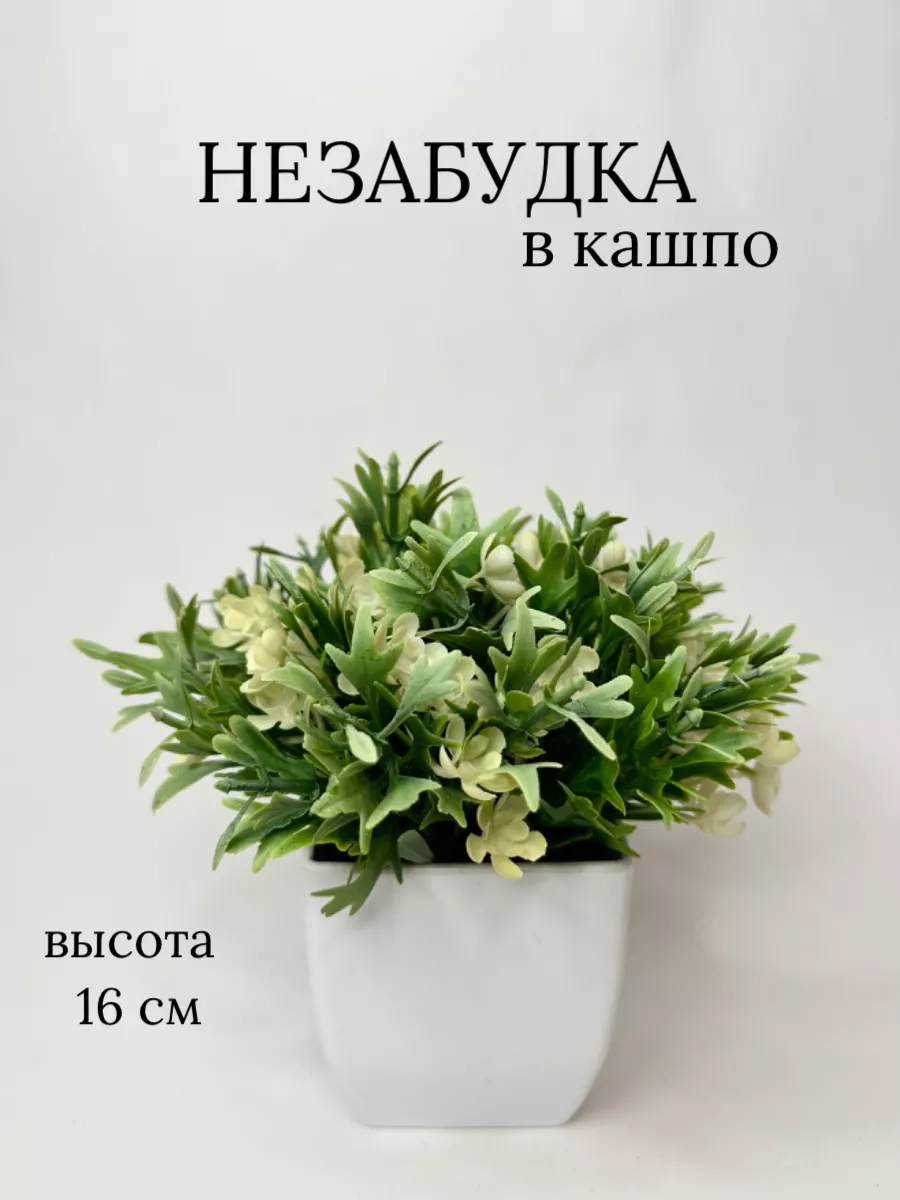 Цветы в горшке Искусственные цветы незабудки в кашпо FlowersHomeSo  178199581 купить за 1 207 ₽ в интернет-магазине Wildberries