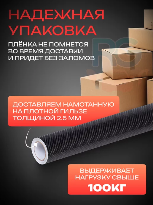 Reton Group Карбоновая пленка для авто - 50х200 см, 50x200 см, фото 2
