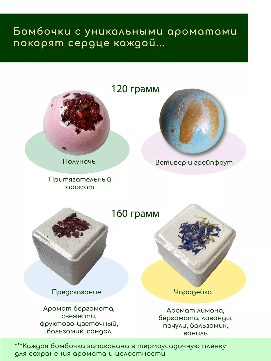 Бомбочки для ванны набор с морской солью Mon Bombon 178235307 купить в  интернет-магазине Wildberries