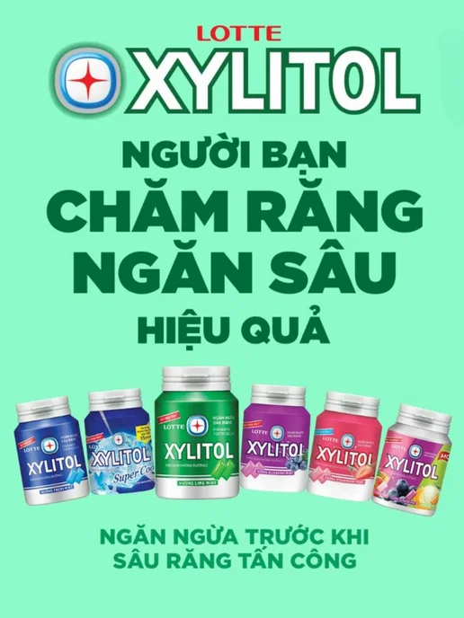 Lotte Жевательная резинка без сахара Xylitol Прохладная мята 55,1г, 55,1 г, фото 6