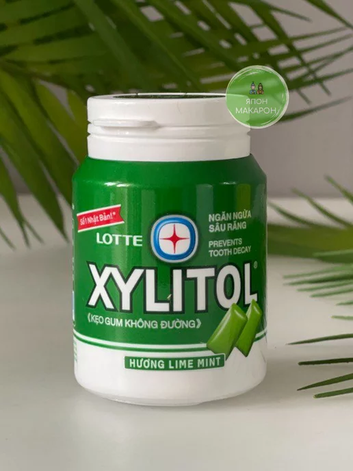 Lotte Жевательная резинка без сахара Xylitol Лайм 29гр, 55,1 г, фото 7