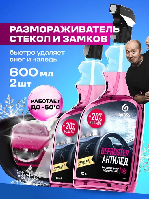 GRASS Размораживатель стекол замков Defroster 2 шт, 2 шт