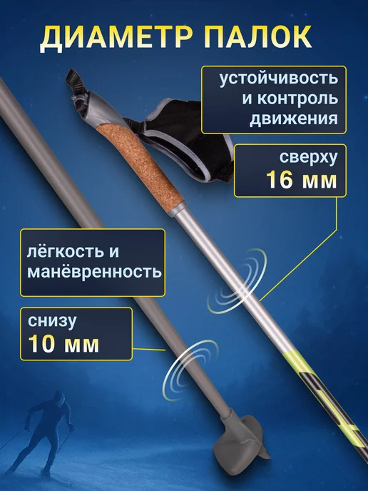 STC Лыжные палки Avanti деколь 100% углеволокно беговые, вариант, фото 5
