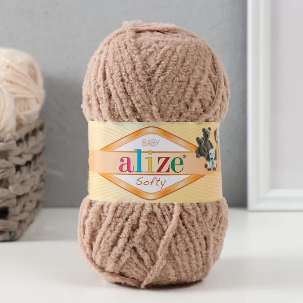 Пряжа для вязания «Softy» 115м/50гр, 617 бежевый