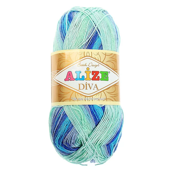 Пряжа для вязания «Diva Batik» микрофибра 350м/100гр, 1767