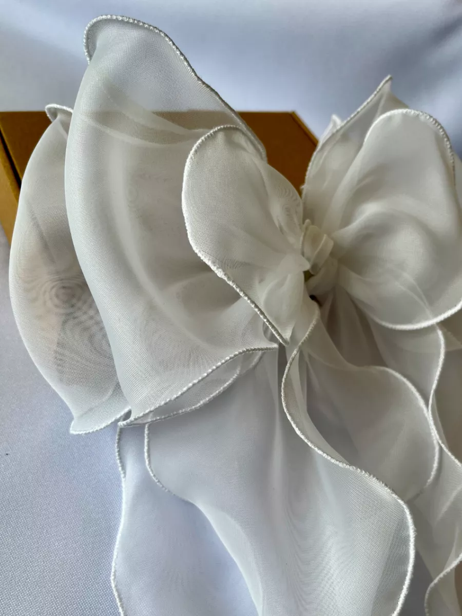 ЦВЕТЫ-БАНТЫ ✿ ИЗ ОРГАНЗЫ. Organza Bows. Kanzashi МК/DIY