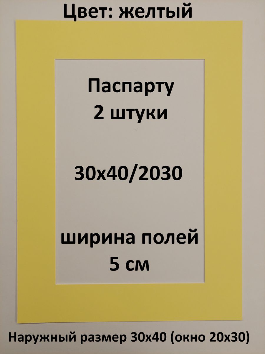 Паспарту 30х40 с окном 20х30 - 2 штуки Рамки Рязань 178290972 купить за 518  ₽ в интернет-магазине Wildberries