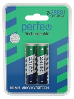 Ni-Mh аккумуляторы HR6 AA 2850mAh в блистере 2шт, 1.2V Perfeo 178316683 купить за 331 ₽ в интернет-магазине Wildberries