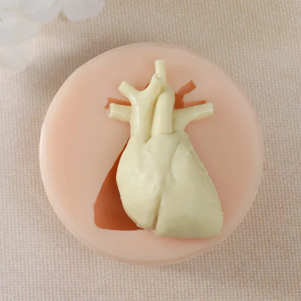 Молд силикон «Сердце»5,2х3,2х1,4 см