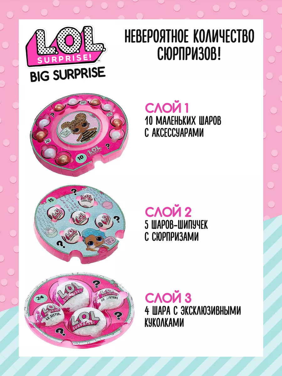 Куклы в шаре Big Surprise LOL 178318260 купить за 11 125 ₽ в  интернет-магазине Wildberries