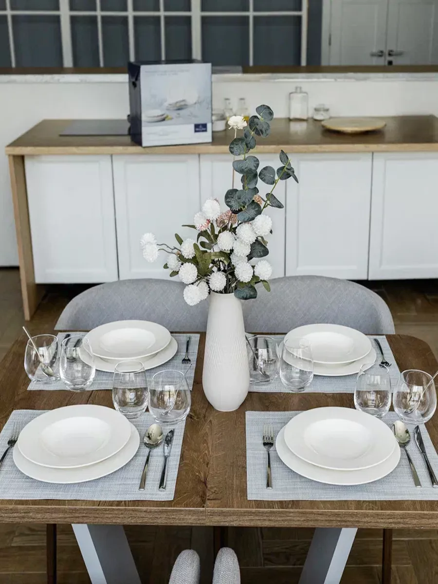 Набор посуды столовой, 36 предметов, Wonderful World White Villeroy & Boch  178324520 купить за 30 303 ₽ в интернет-магазине Wildberries