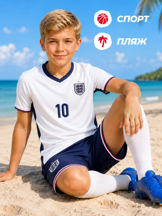 Football Shop Футбольная форма Англия Беллингем, синий, фото 5