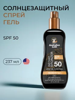 Спрей-гель SPF 50 Spray Gel BRONZER Australian Gold 178349888 купить за 3 372 ₽ в интернет-магазине Wildberries