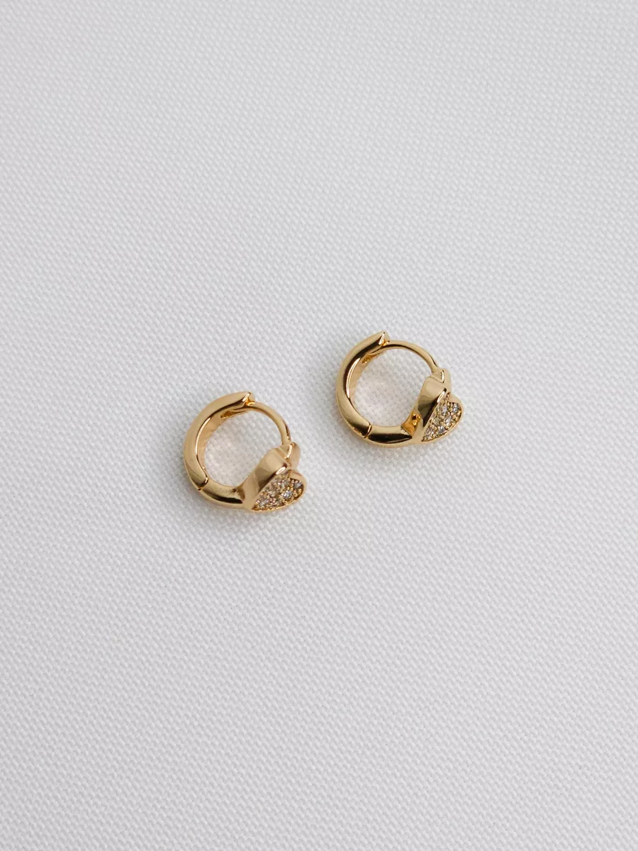 Серьги кольца ребенку , 1 см.