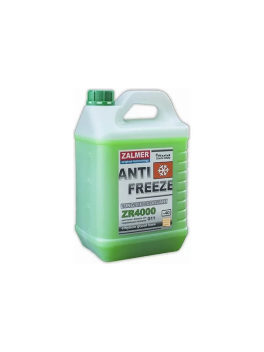 ZALMER Антифриз ZR4000 LLC G11 зеленый -40С 5кг. ZR40G005, 5 кг, зеленый