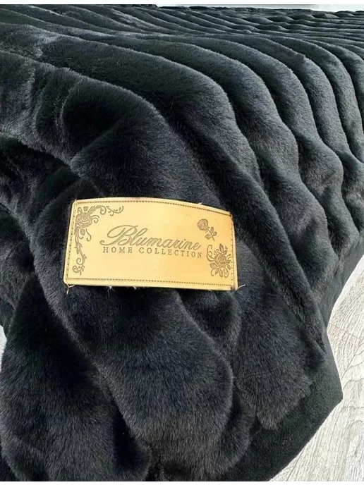 BMN TEXTILE Плед 200х220 на диван на кровать пушистый, 200x220