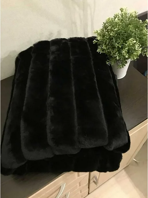 BMN TEXTILE Плед 200х220 на диван на кровать пушистый, 200x220, фото 8