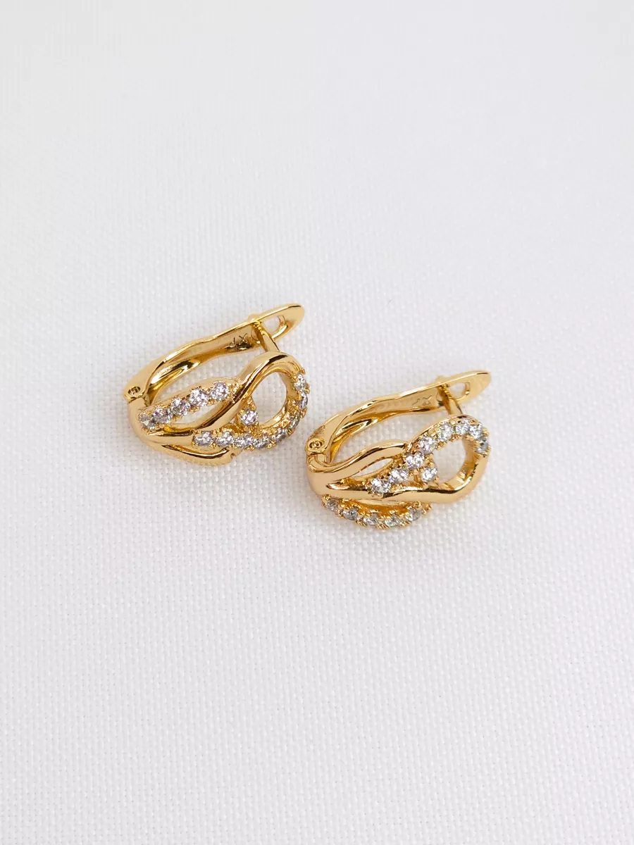 Серьги классические, повседневные 1.3 см.