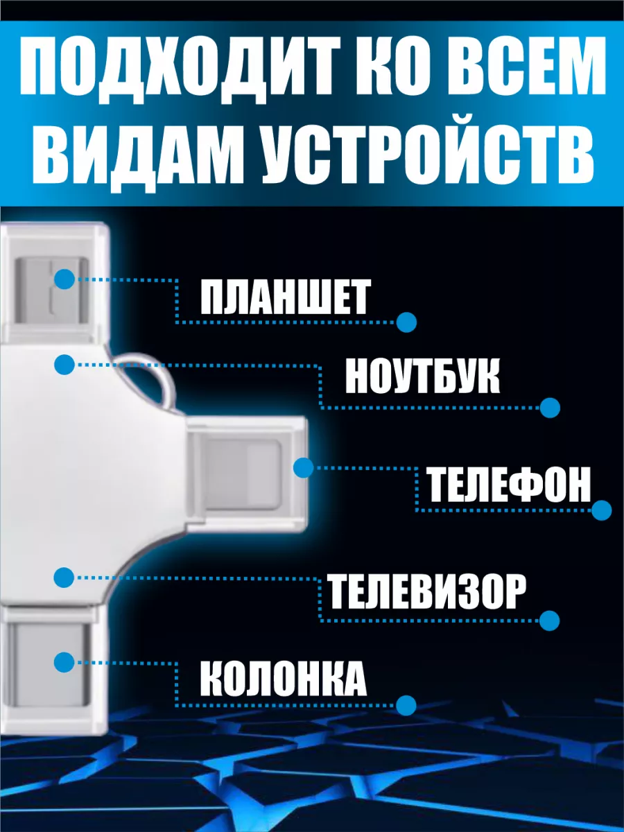 Флешка 128 ГБ USB, flash накопитель для iPhone и компьютера Arax 178511733  купить за 1 082 ₽ в интернет-магазине Wildberries