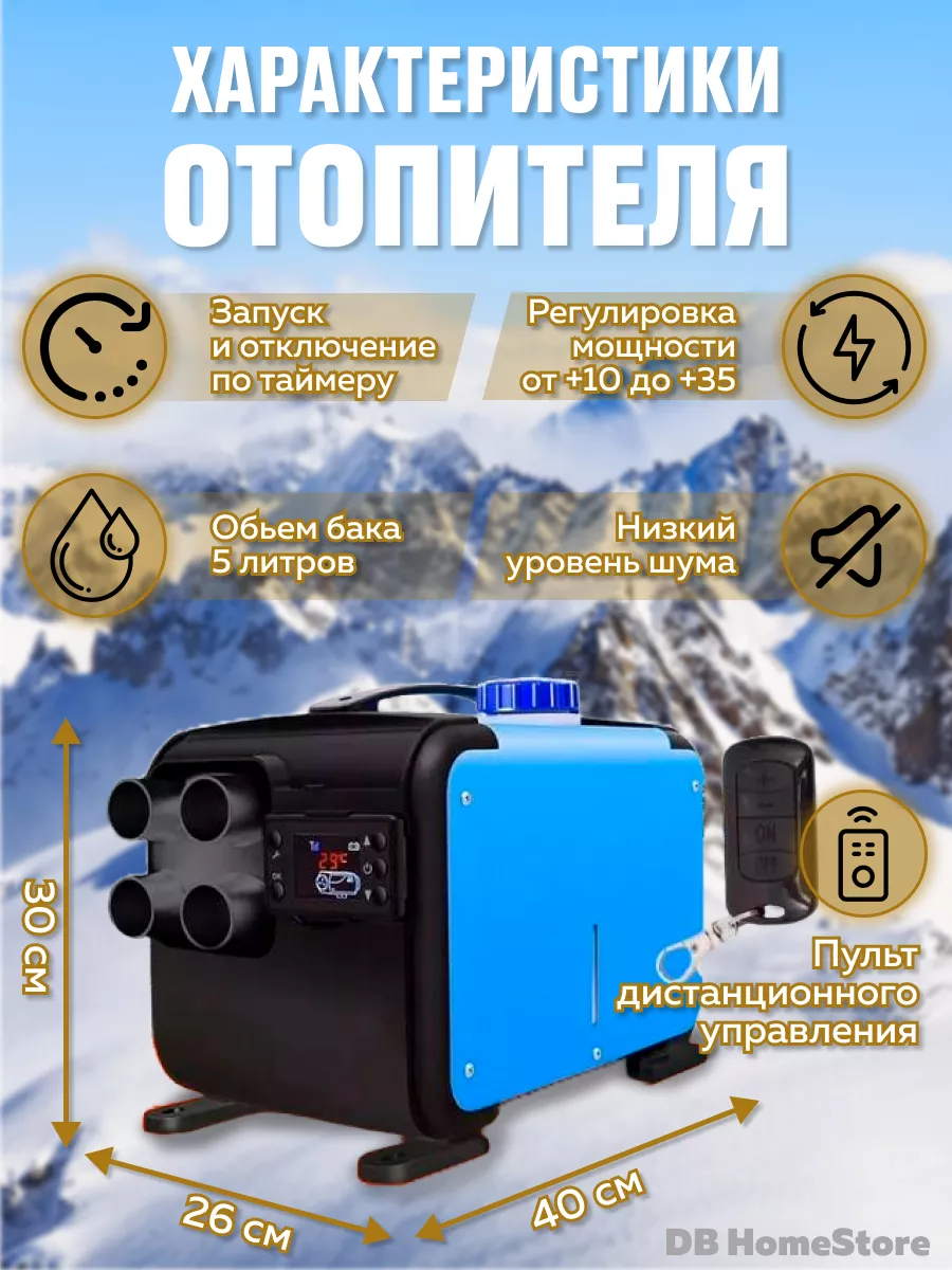 Воздушный автономный отопитель BOS-MINI 178519126 купить в  интернет-магазине Wildberries