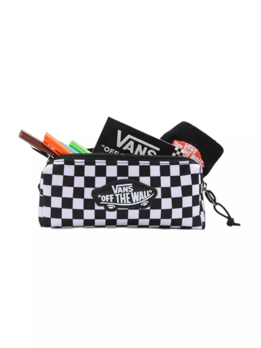 Vans checkered sale pencil case