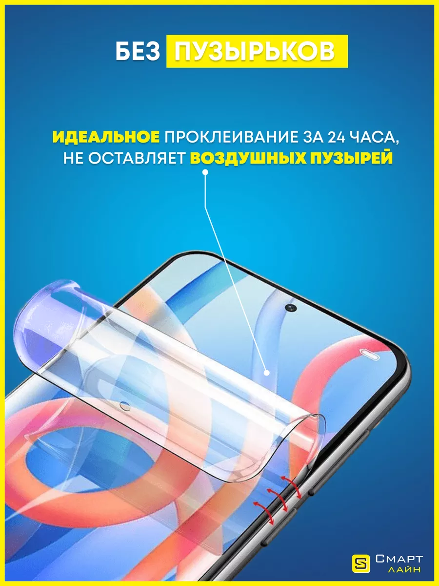 Гидрогелевая пленка на iPhone 15 Pro Max защитная без рамки SMART LINE  178589621 купить за 253 ₽ в интернет-магазине Wildberries