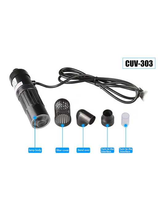 sunsun Ультрафиолетовый стерилизатор для аквариума CUV-303 3 Вт, 3 Вт, фото 2