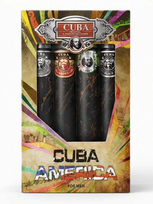 CUBA Парфюмерный Набор Туалетная вода America Men 35мл.- 4 шт, 35 мл, 4 шт, фото 3