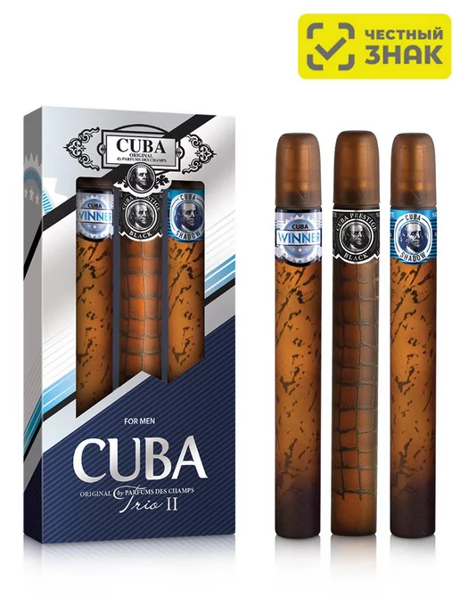 CUBA Парфюмерный Набор Туалетная вода Trio II Men 35мл.- 3 шт, 35 мл, 3 шт, фото 5