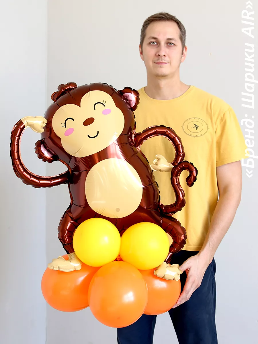 Обезьяна из воздушных шаров своими руками. Monkey of balloons with their hands.