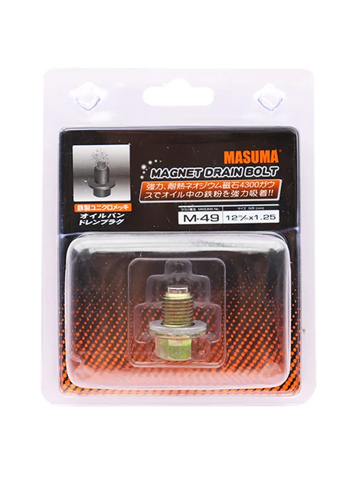 MASUMA Болт маслосливной, с магнитом 12х1.25mm для Тойота Королла, вариант, фото 3