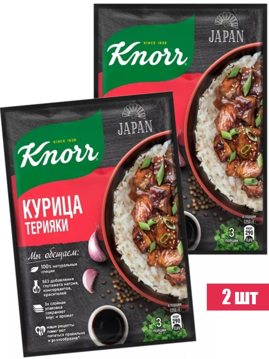 Смесь для приготовления курицы Терияки Knorr На Второе, 28 г Knorr  178716001 купить за 369 ₽ в интернет-магазине Wildberries