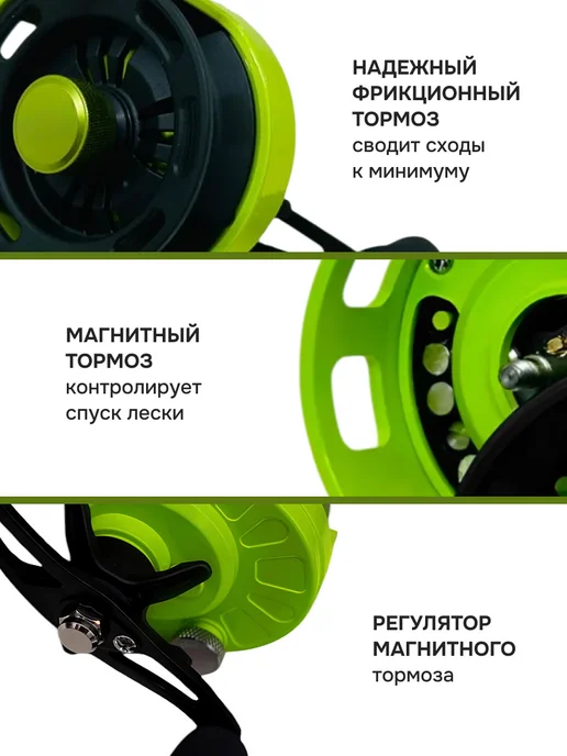Рыбалка с Палычем Катушка мультипликаторная зимняя, вариант, фото 4