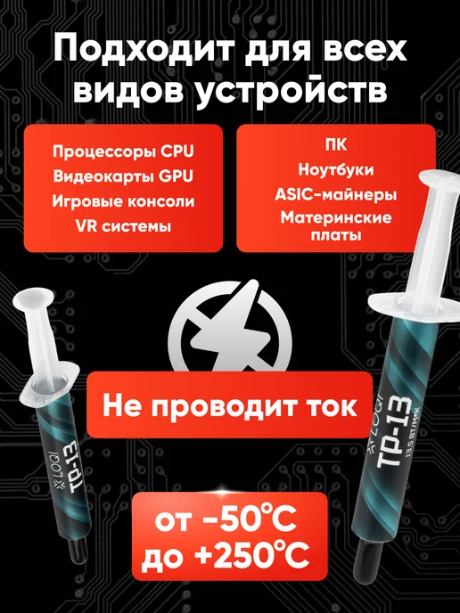 LOQI Термопаста для процессора и видеокарты 4 гр + лопатка, 3 г, фото 2